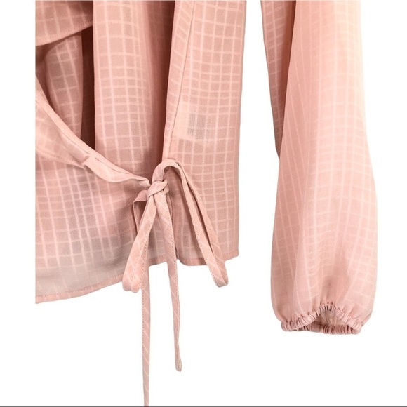 NWOT Chelsea28 - Ruffle Trim Wrap Blouse - XS - Picture 5 of 9